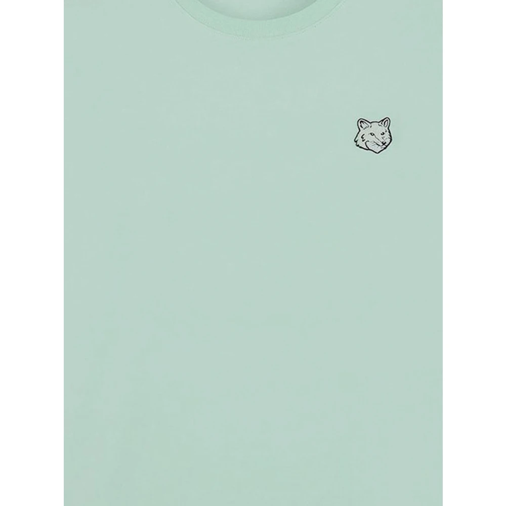 Maison Kitsuné Vos Katoenen T-shirt Green Dames