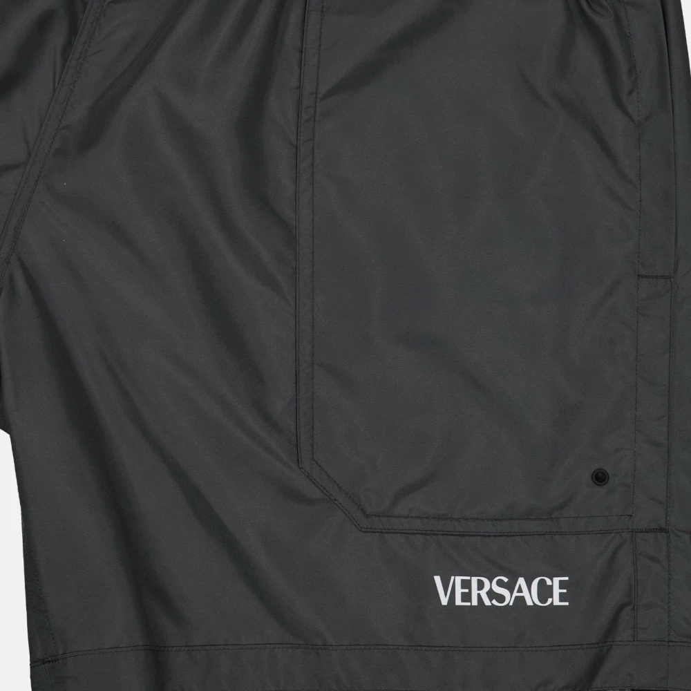 Versace Reversible Barocco Zwemshorts Black Heren