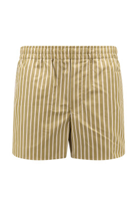 green-casual-cotton-shorts