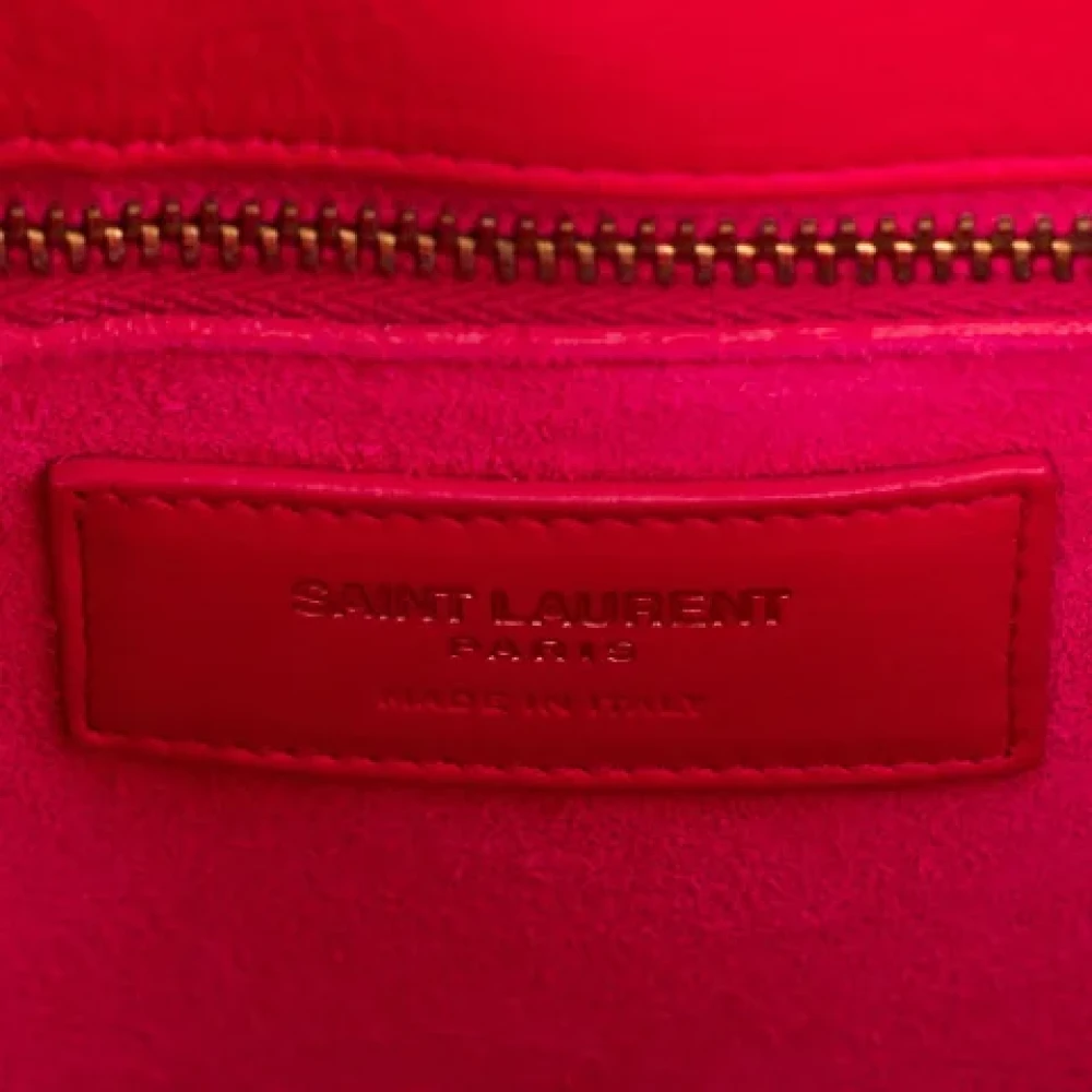 Yves Saint Laurent Vintage Pre-owned Leather handbags Pink Dames