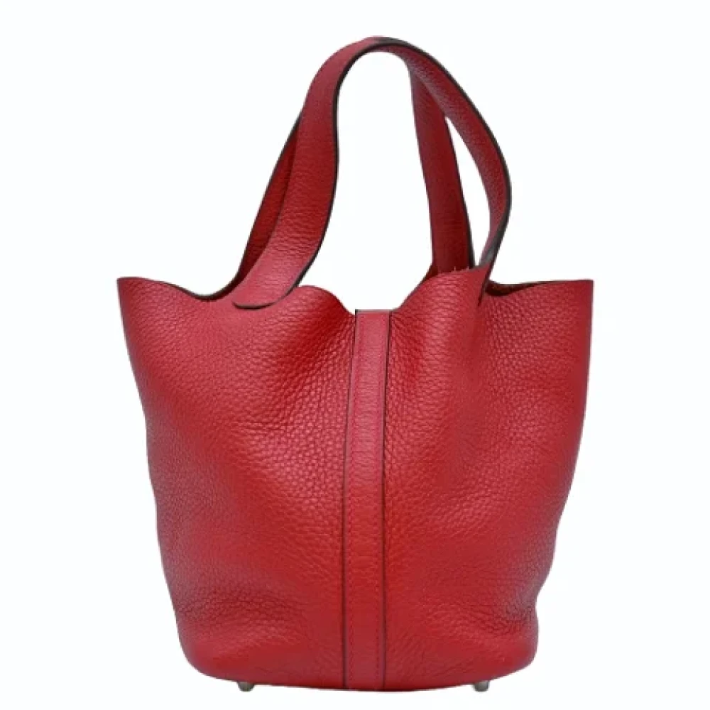 Hermès Vintage Pre-owned Fabric handbags Red Dames