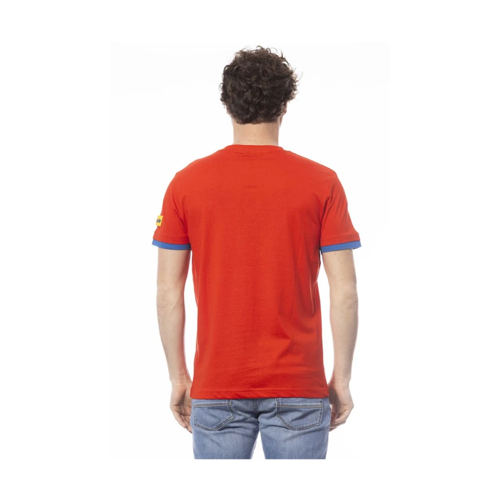 Invicta Logo Print Ronde Hals T-Shirt Red Heren
