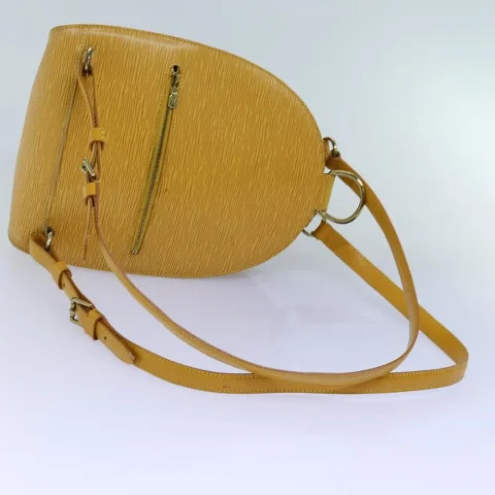 Louis Vuitton Vintage Pre-owned Leather backpacks Yellow Dames