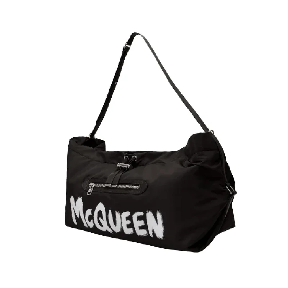 Alexander McQueen Pre-owned Nylon shoulder-bags Black Dames