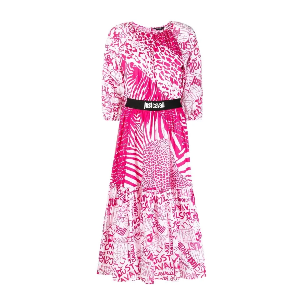 Just Cavalli Women's Pink Dresses - Midi Dresses - S - Dresses