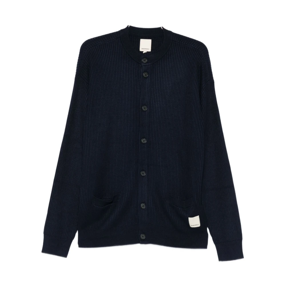 Emporio Armani Herren Blau Strickwaren, Lgröße: