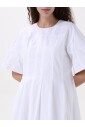 robe-midi-en-popeline-blanche