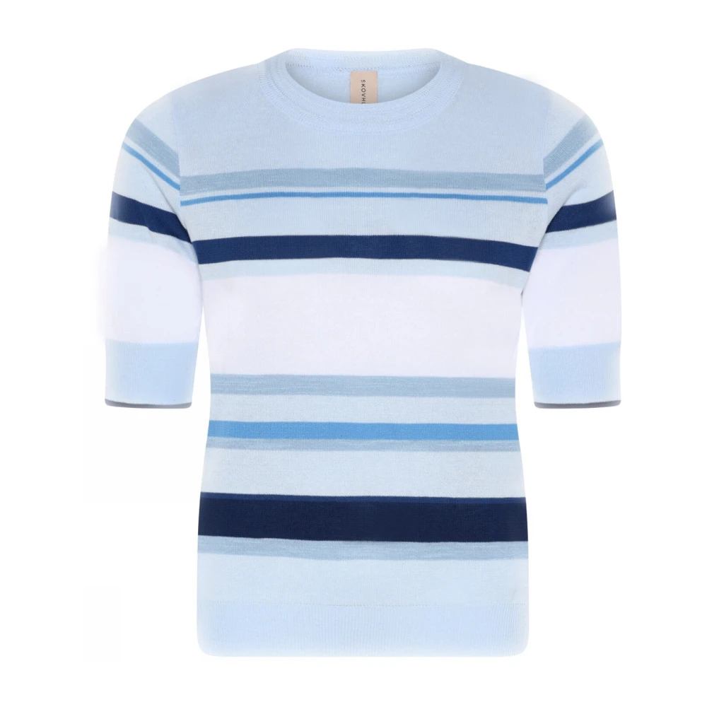 Skovhuus Round-neck Knitwear Blue Dames