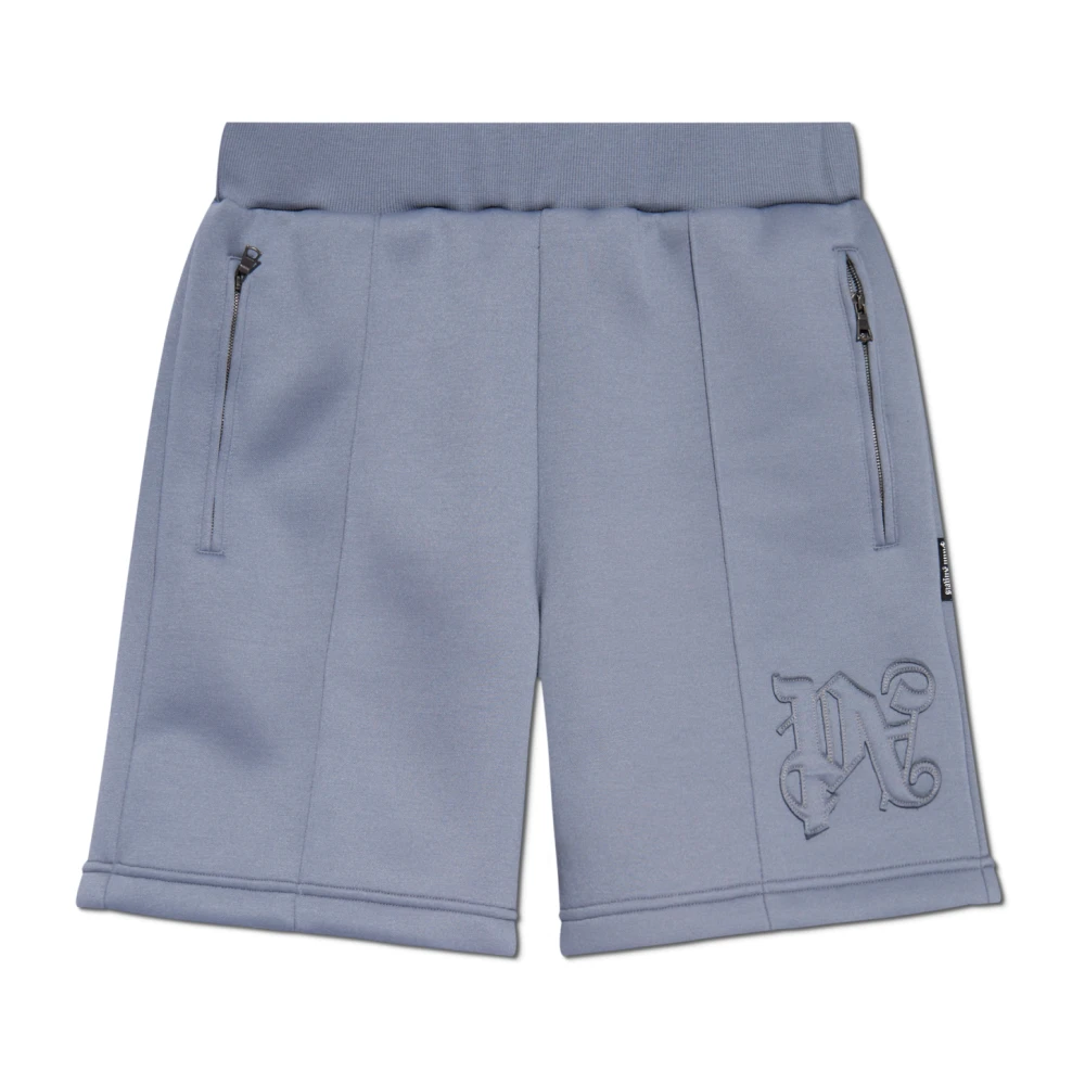 Palm Angels Logo shorts Gray Heren