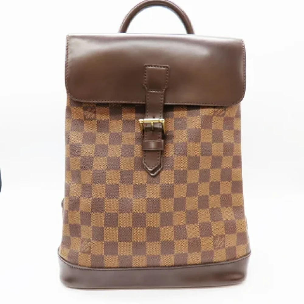 Louis Vuitton Vintage Pre-owned Canvas backpacks Brown Dames