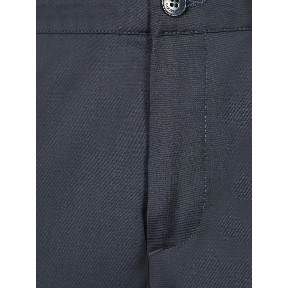 Costumein Blauwe Katoenen Broek voor Mannen Blue Heren