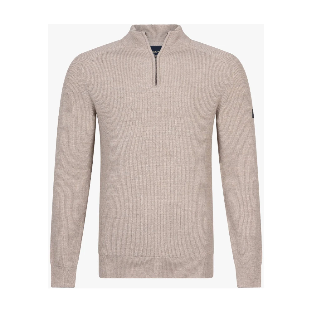 Cavallaro Half Zip Pullover in Sondrio-stijl White Heren