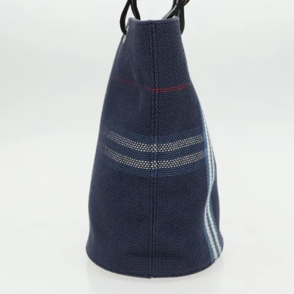 Burberry Vintage Pre-owned Canvas handbags Blue Dames