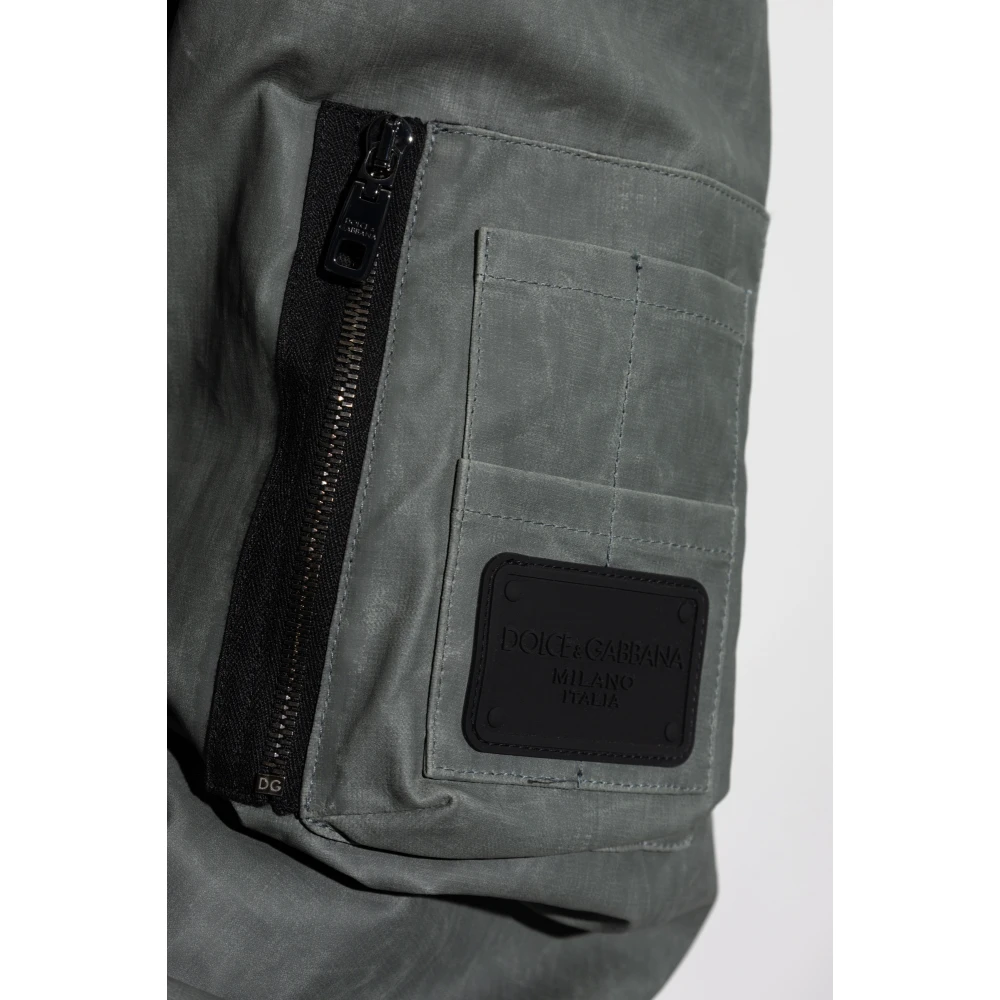 Dolce & Gabbana Linnen jas Green Heren