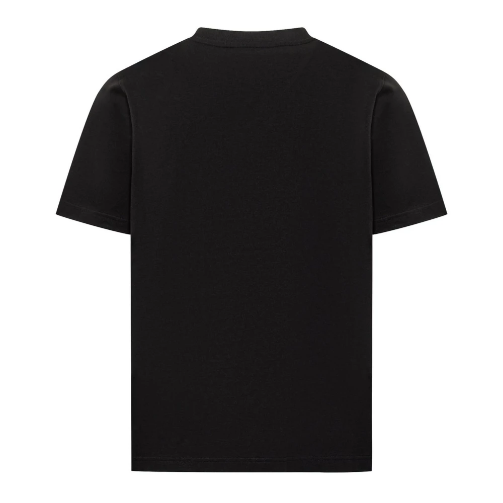 Casablanca Zwarte katoenen T-shirt met print Black Heren
