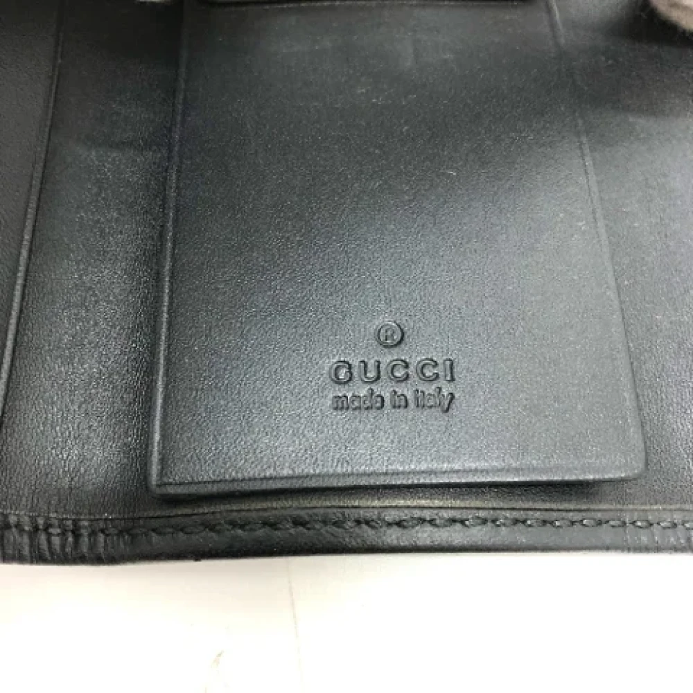 Gucci Vintage Pre-owned Leather key-holders Black Dames