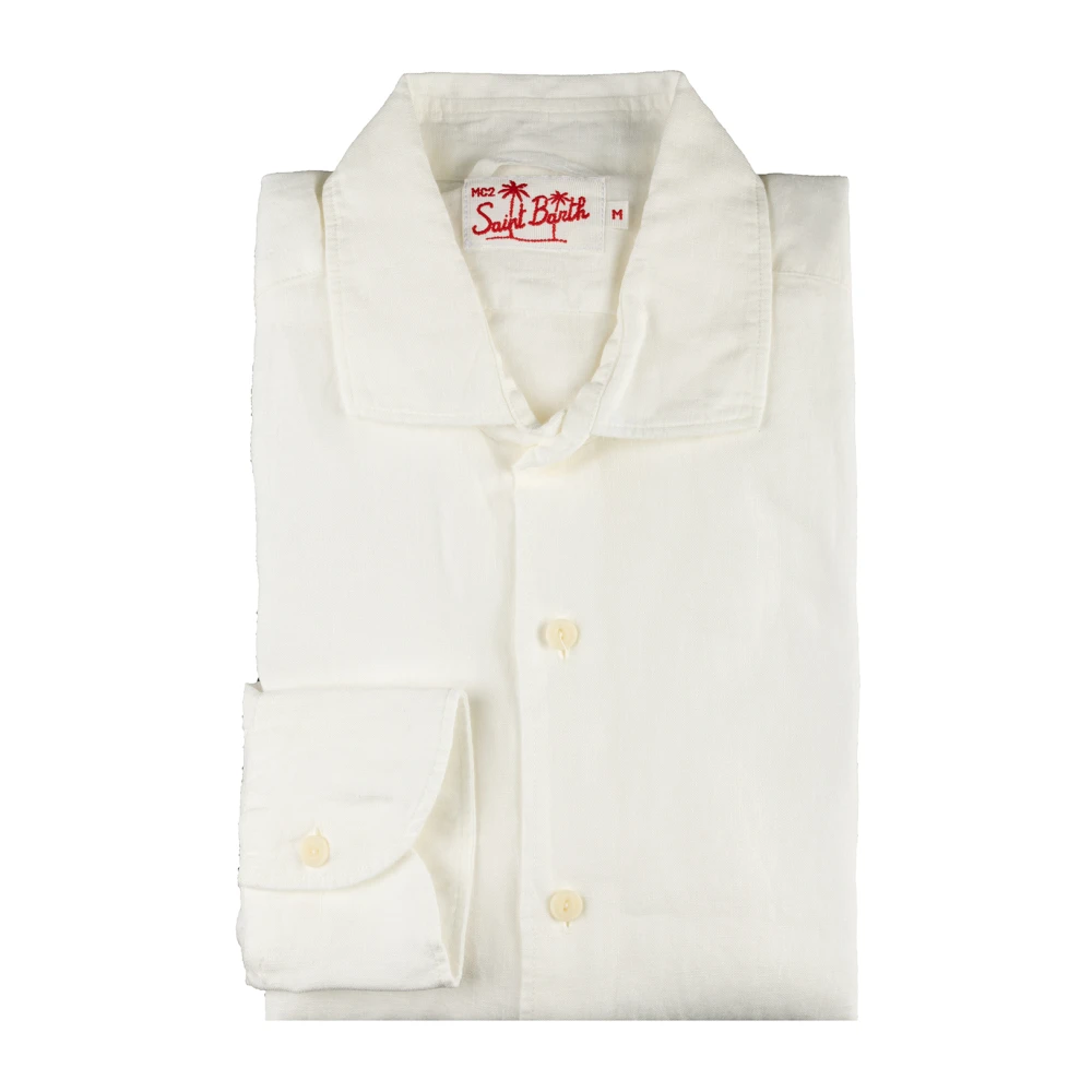 MC2 Saint Barth Klassieke Witte Overhemd White Heren
