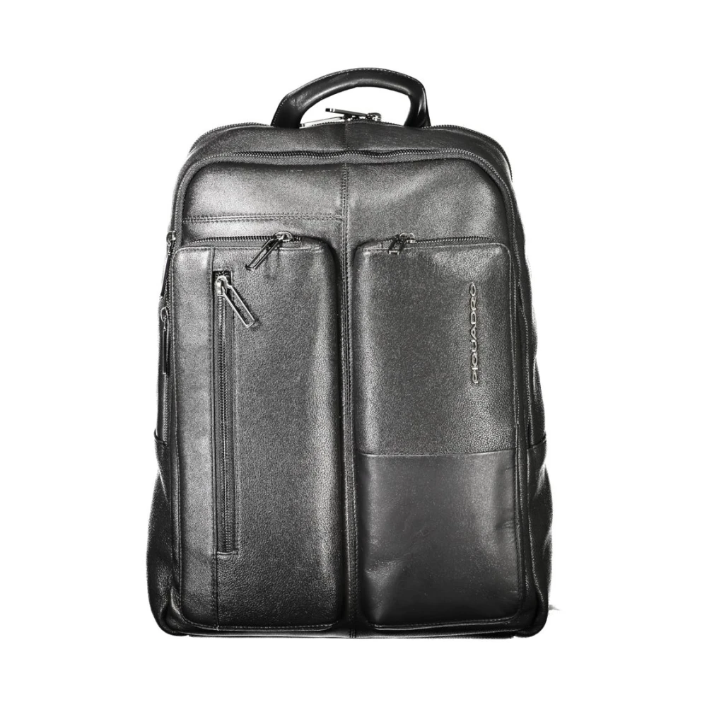 Piquadro Męski Czarny Torebki, Mężczyzna, One Size, Skórzany Plecak