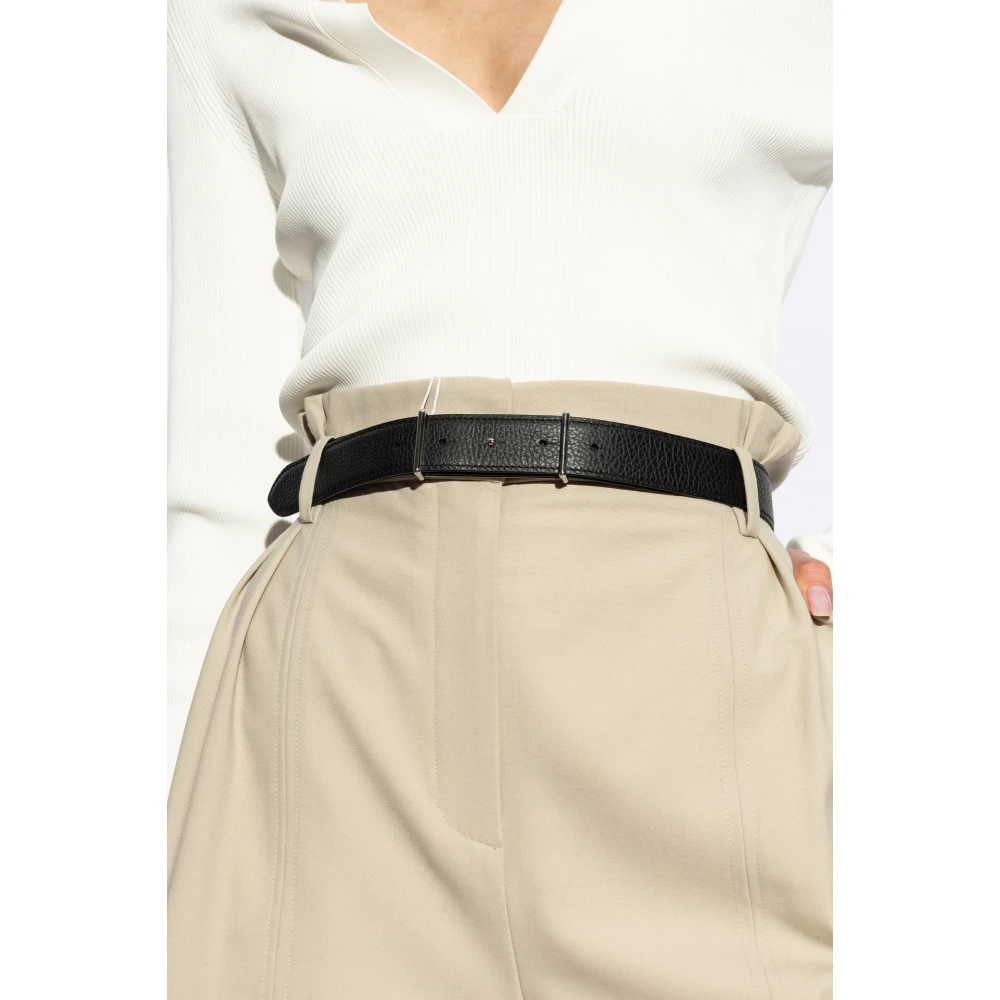 Maison Margiela Leren riem Beige Unisex