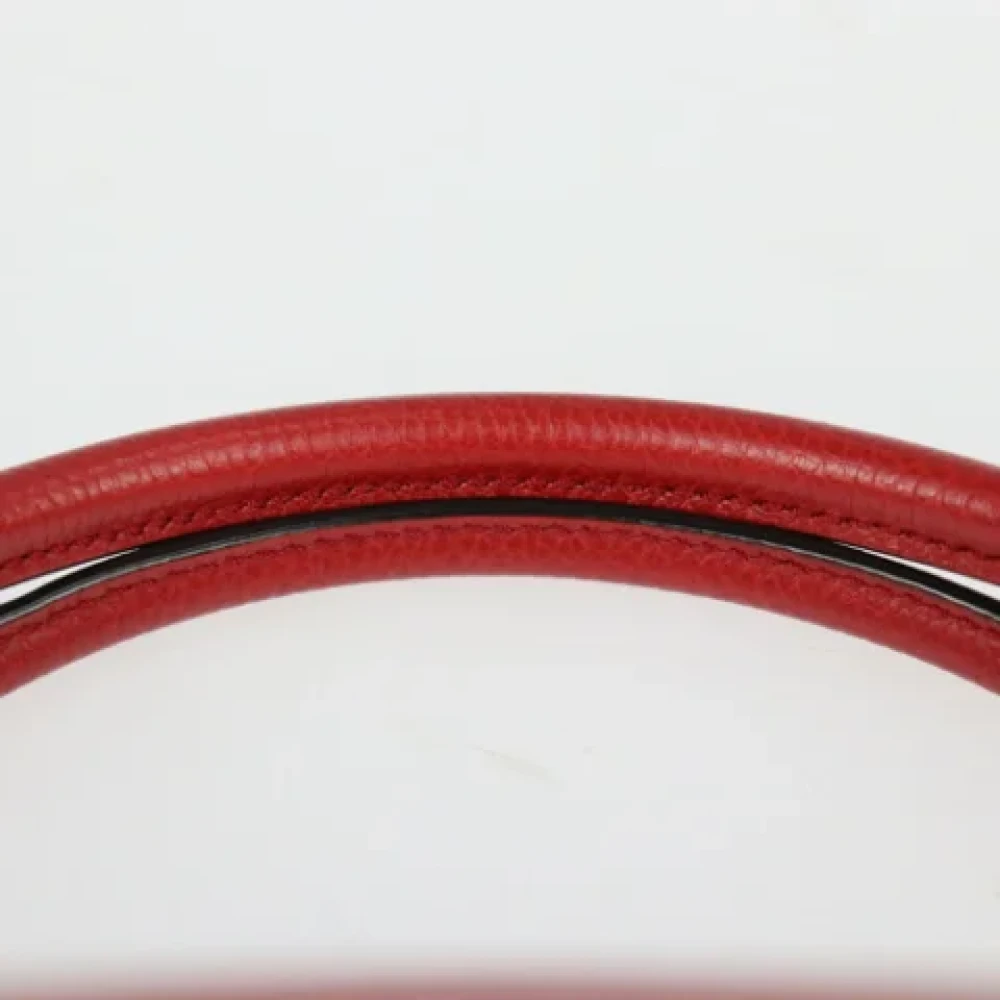 Gucci Vintage Pre-owned Leather handbags Red Dames