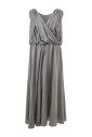 robe-croisee-en-soie-grise