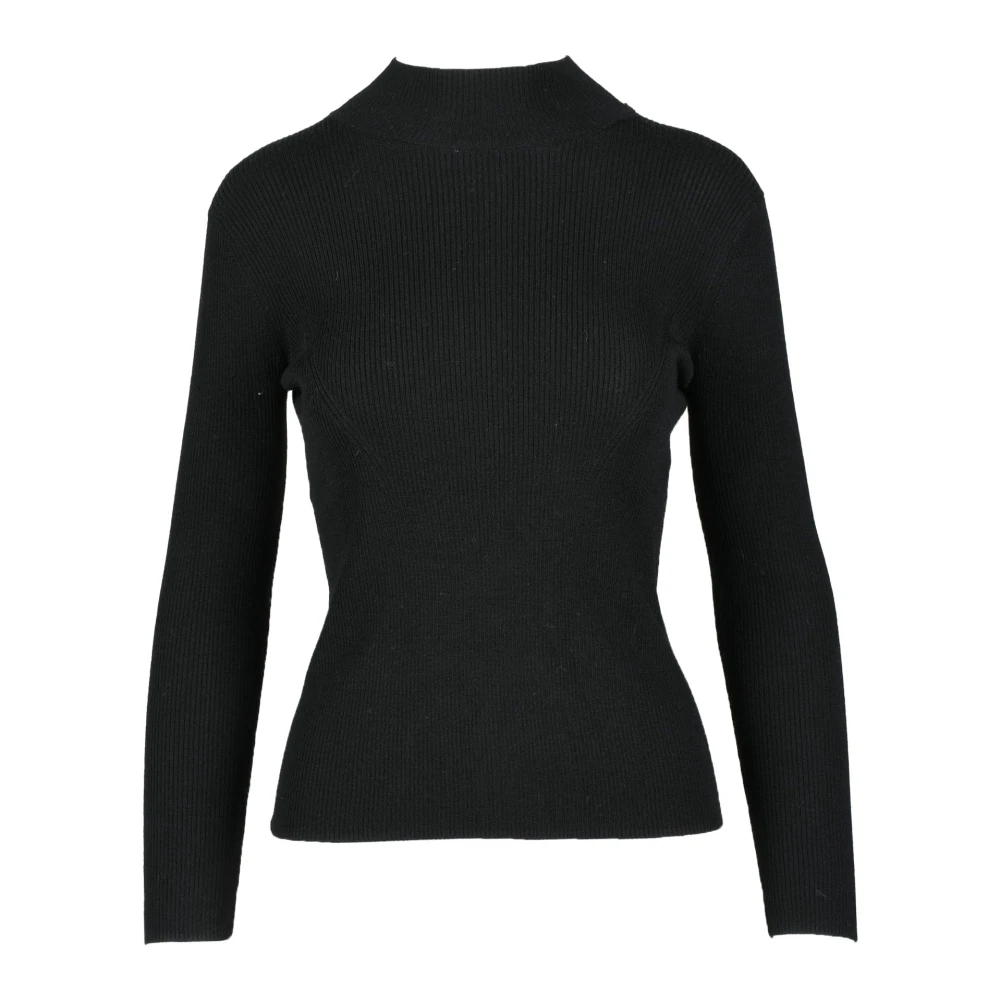 Marella Monochrome Wollen Trui Black Dames
