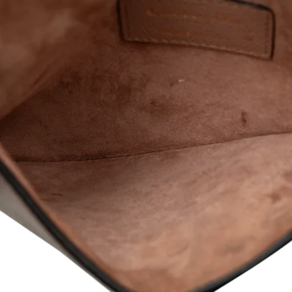 Dior Vintage Pre-owned Leather shoulder-bags Brown Dames