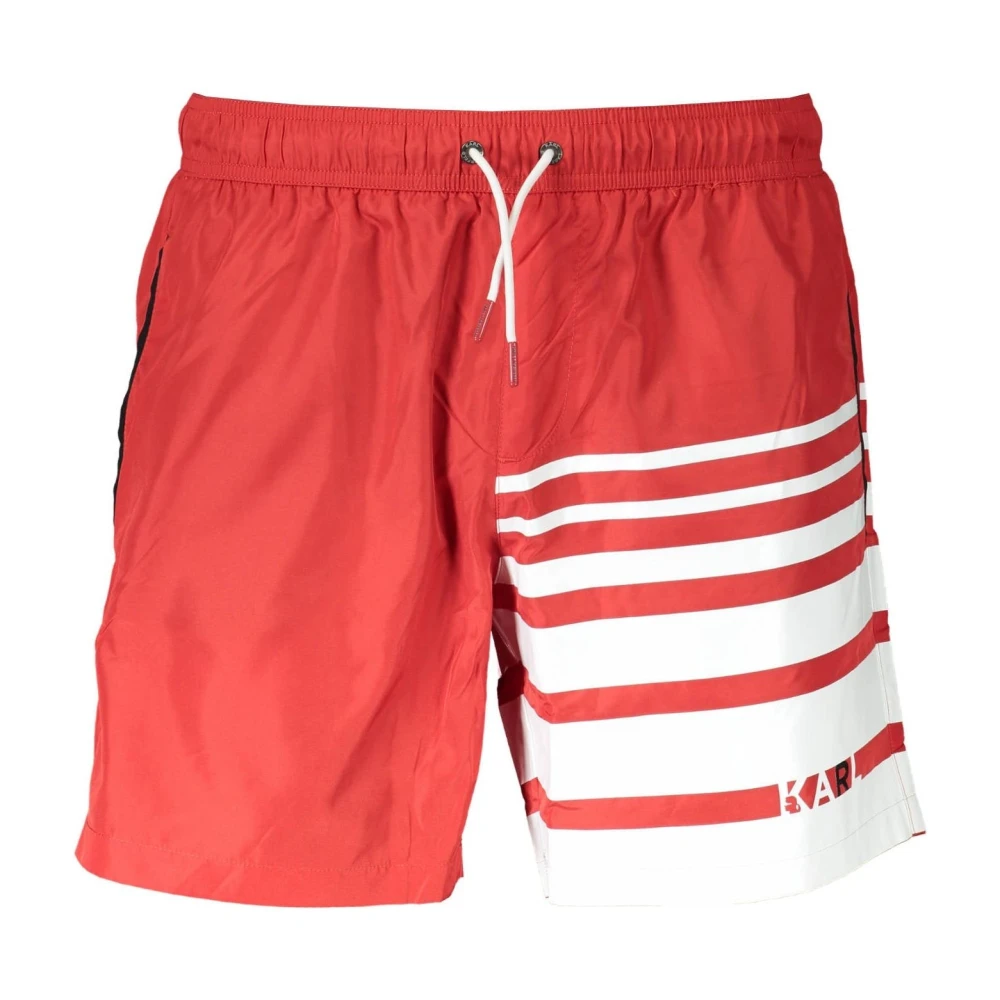 Karl Lagerfeld Men's Red Beachwear Costume Bottom Part