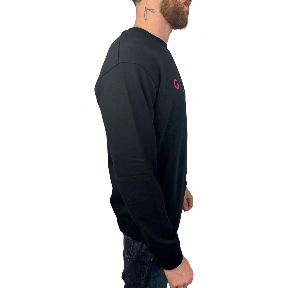 Gaëlle Paris Zwarte Katoenen Sweater Black Heren