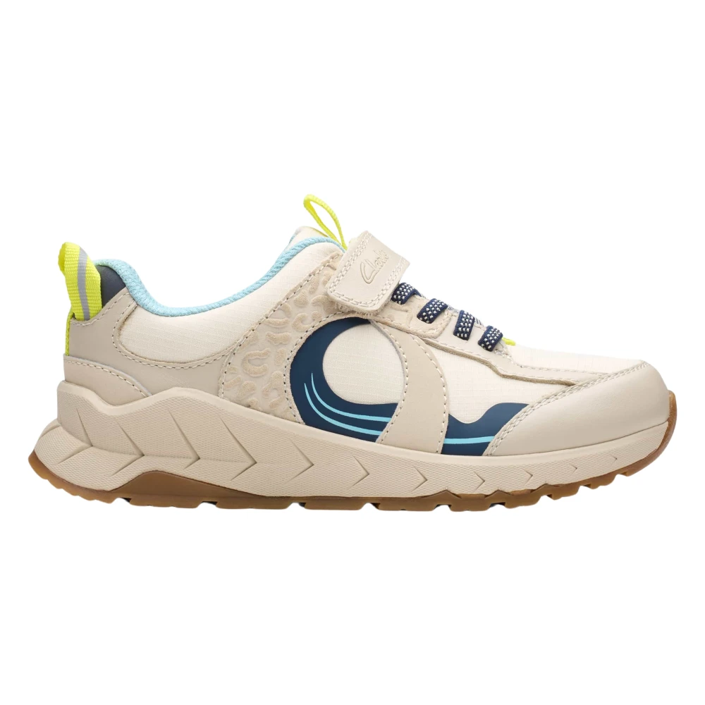 Clarks Boys Beige Kids Sneakers, 27 1/2 Eu, Selva Hero Trainers
