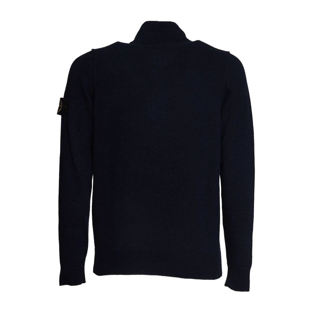 Stone Island Blauwe Gebreide Kleding voor Heren Aw23 Blue Heren