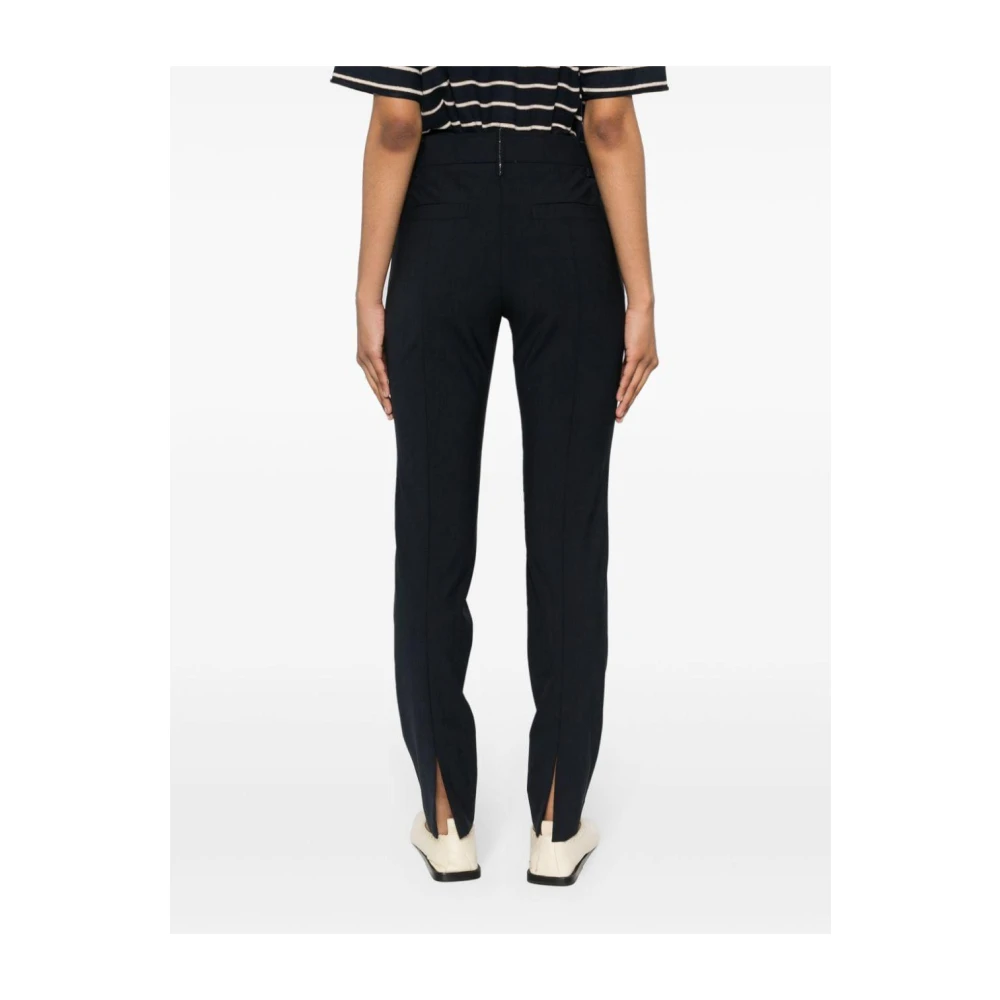 BRUNELLO CUCINELLI Slim Fit Sigarettenbroek Blue Dames