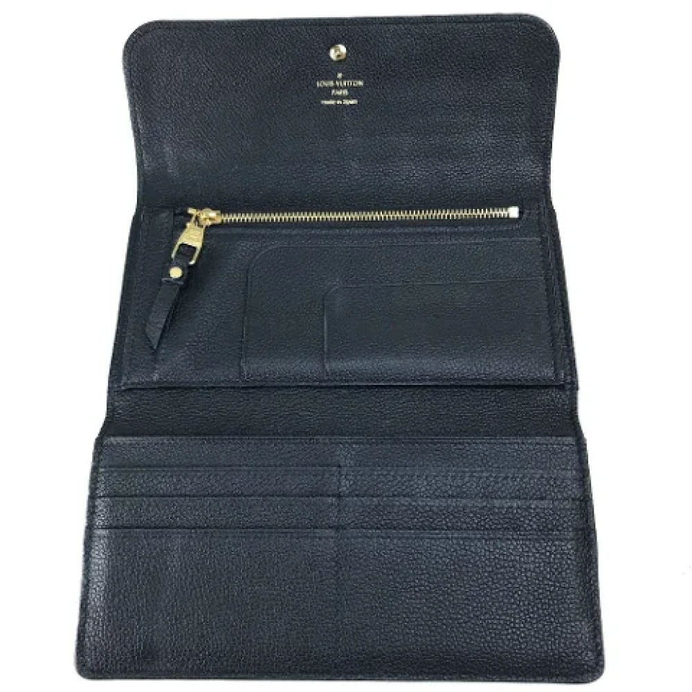 Louis Vuitton Vintage Pre-owned Leather wallets Blue Dames