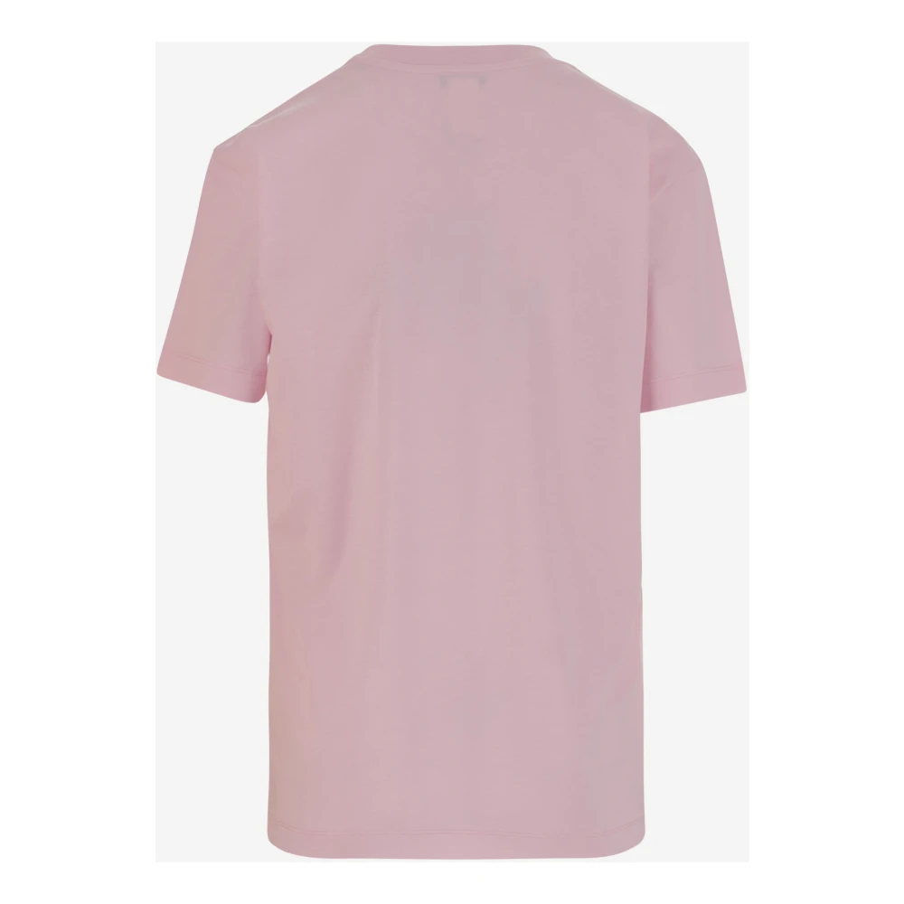Patou Logo Print Katoenen T-shirt Roze Pink Dames