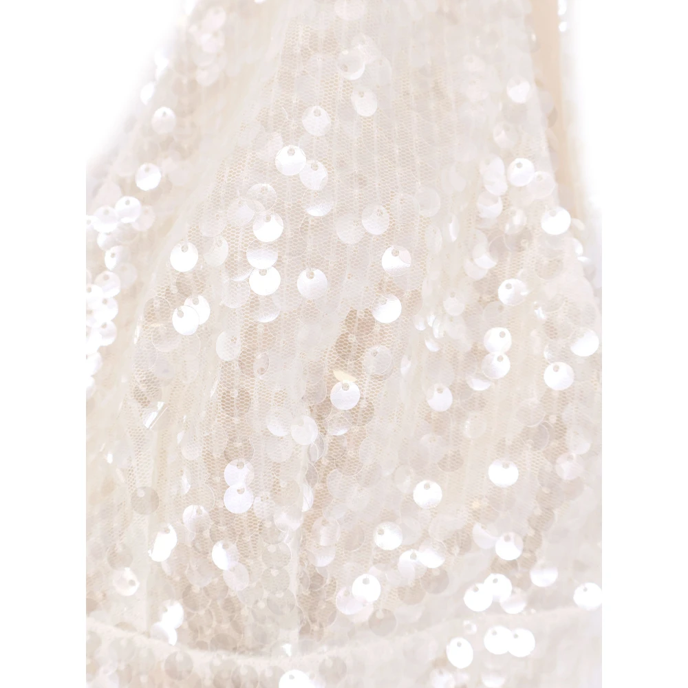 Philosophy di Lorenzo Serafini Paillet Crop Top met V-hals Beige Dames