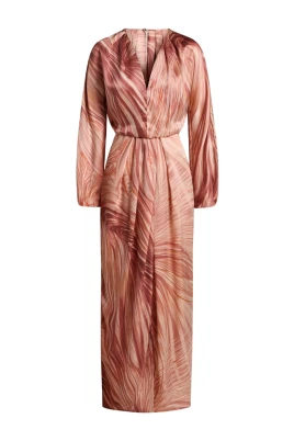 Silk Satin Dress With Back Opening