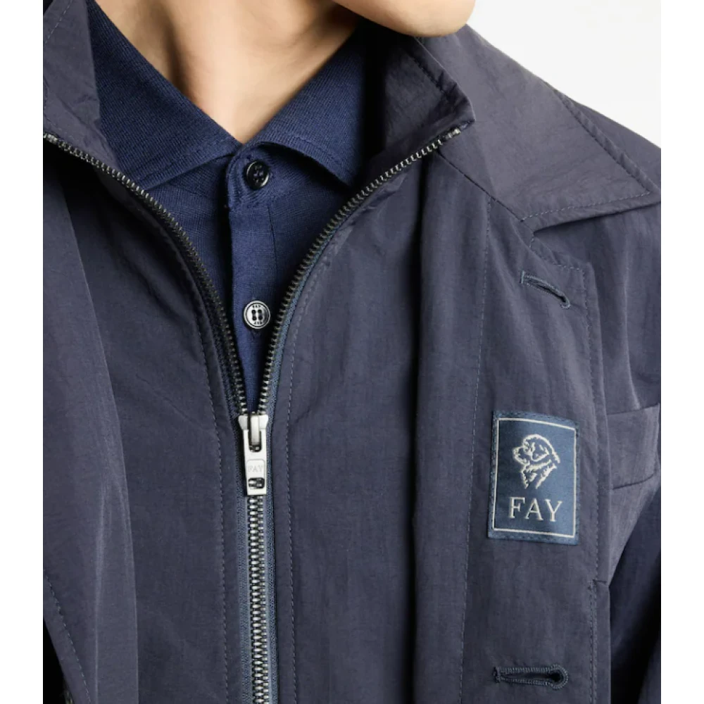Fay Blauwe Ochtendjas Blue Heren