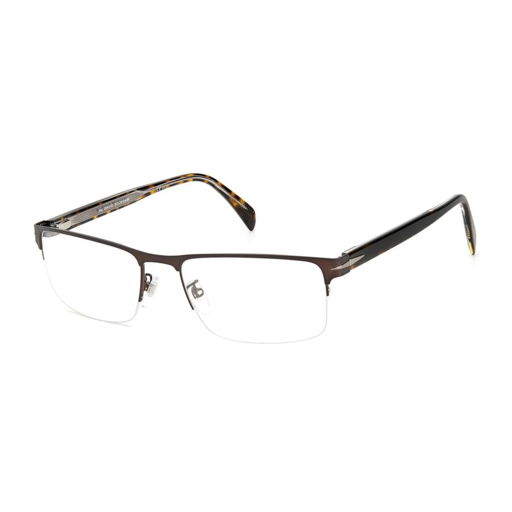 Eyewear by David Beckham Waterbestendige metalen frames met display Brown Heren