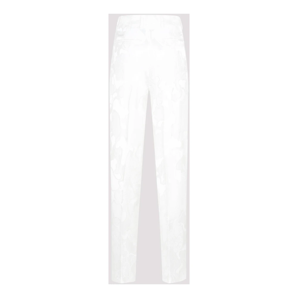 Dries Van Noten Witte Pulley Wollen Broek White Dames