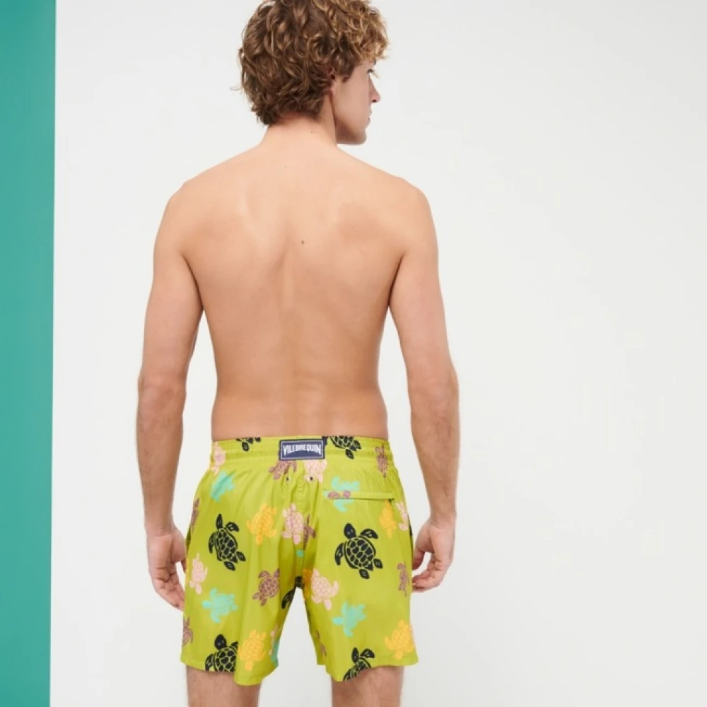 Vilebrequin Ultra-licht Opvouwbare Zwemshorts Multicolore Matcha Groen Multicolor Heren