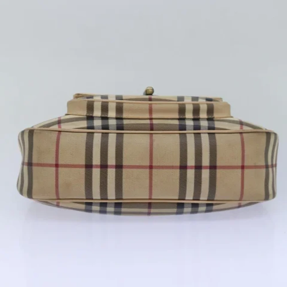 Burberry Vintage Pre-owned Leather shoulder-bags Beige Dames