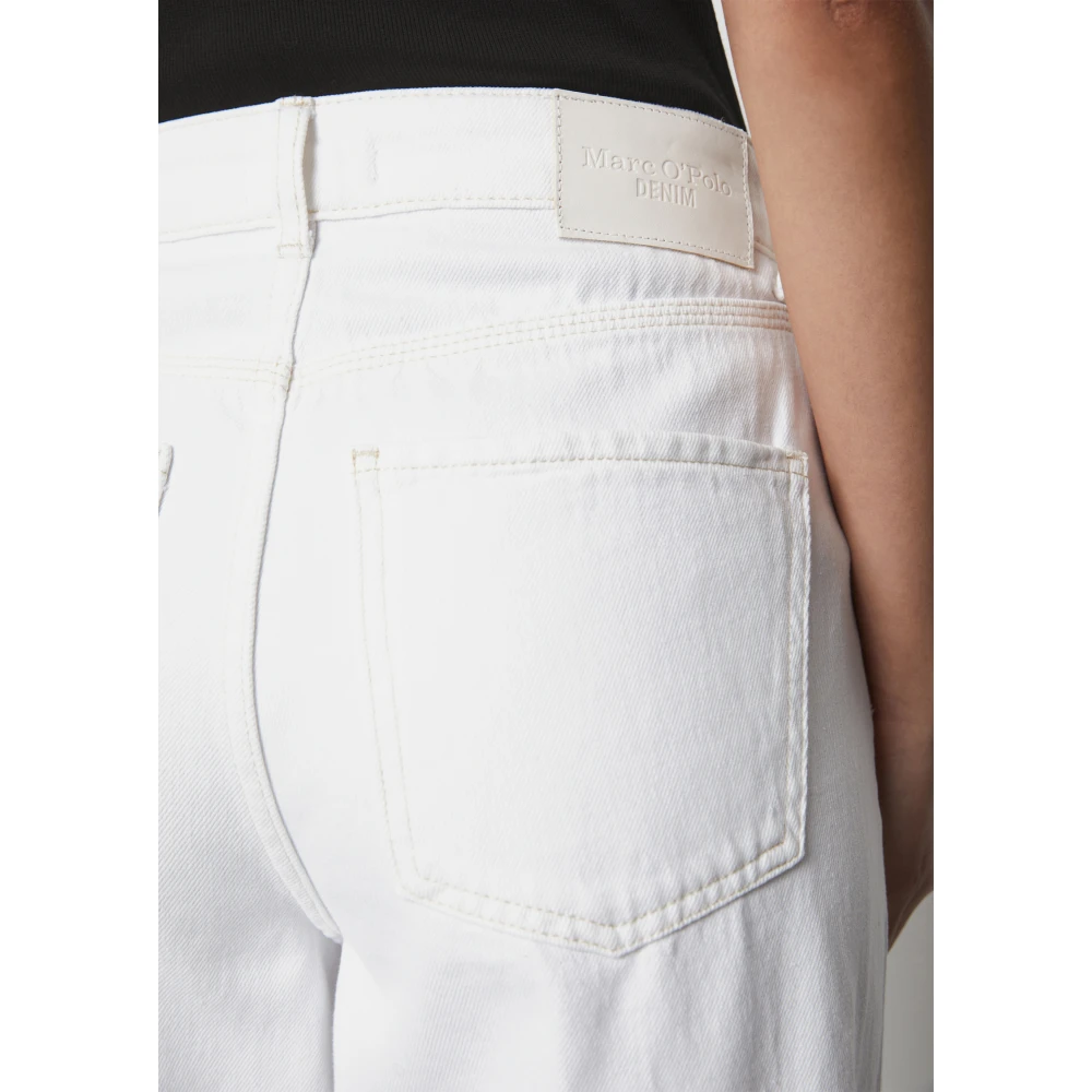 Marc O'Polo Jeans model Tomma wijd hoge taille norHeren lengte White Dames