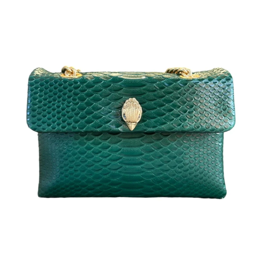 Kurt Geiger Stijlvolle Leren Tas Green Dames