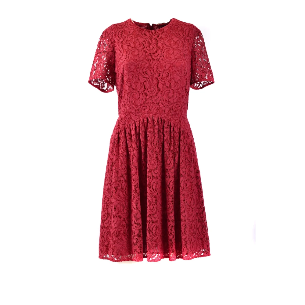 Burberry Elegante Bloemenjurk voor Vrouwen Red Dames