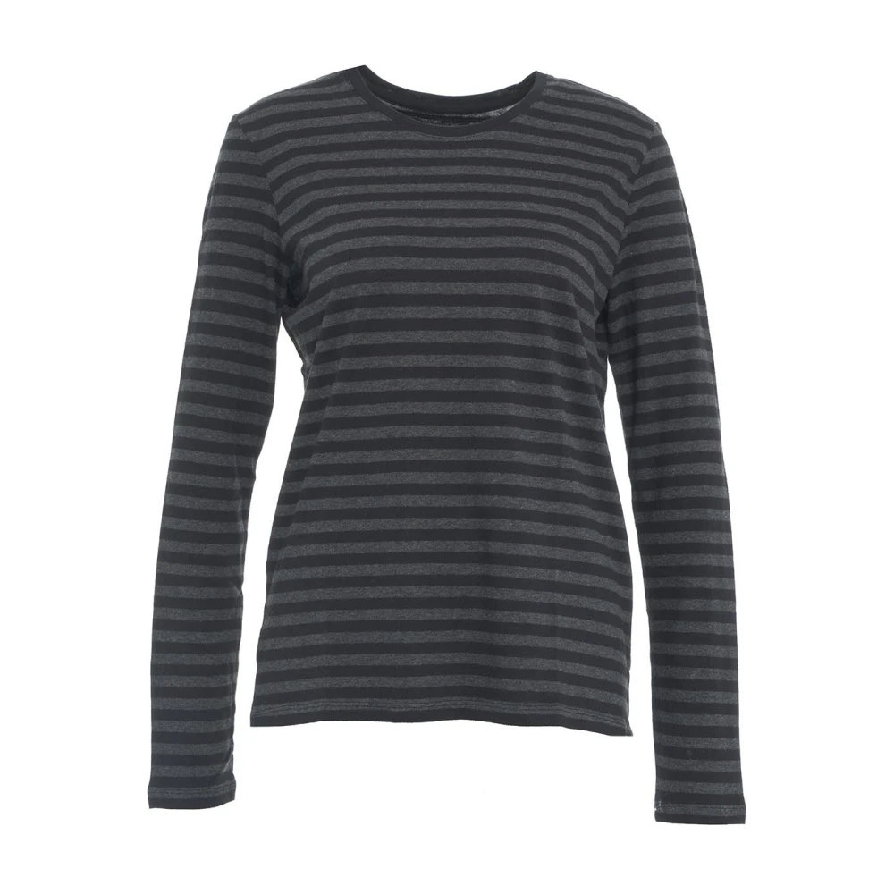 Majestic filatures Grijze T-shirts Polos Aw24 Black Dames
