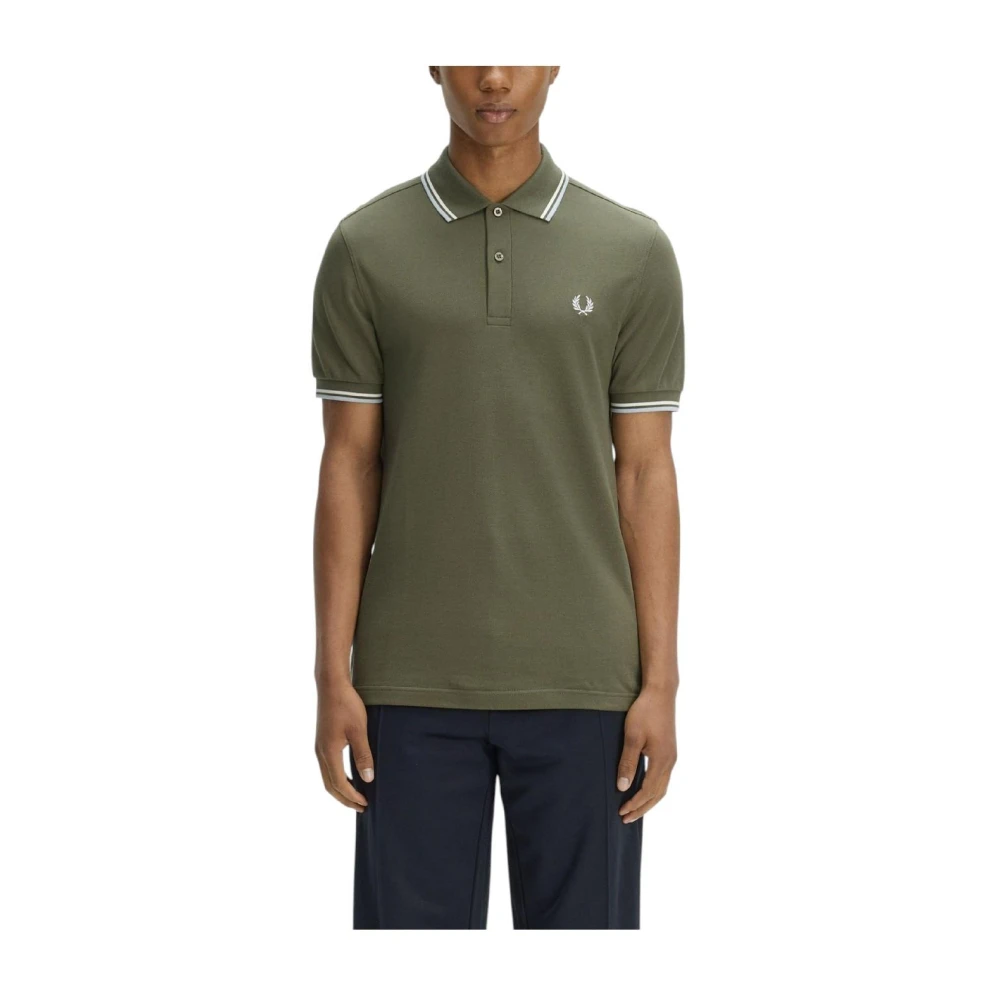 Fred Perry Men's Green Polo Shirt - Polo Shirts - Xl - Tops