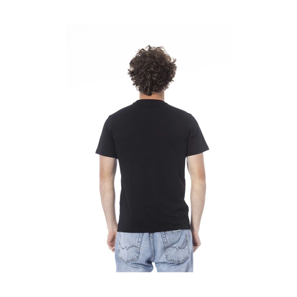 Cavalli Class Zwart Logo Print T-Shirt Black Heren