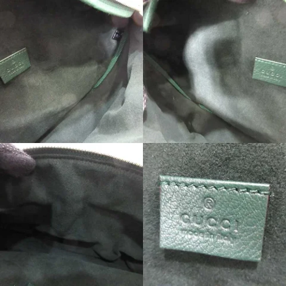 Gucci Vintage Pre-owned Leather gucci-bags Green Dames