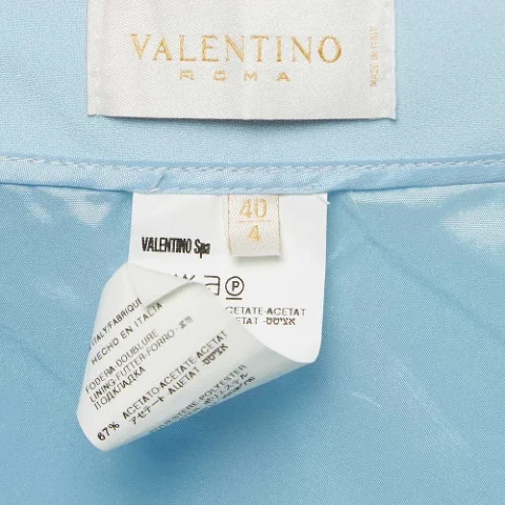 Valentino Vintage Pre-owned Fabric bottoms Blue Dames