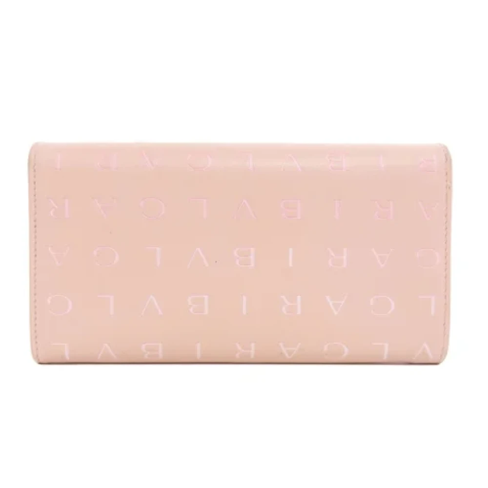 Bvlgari Vintage Pre-owned Leather wallets Pink Dames